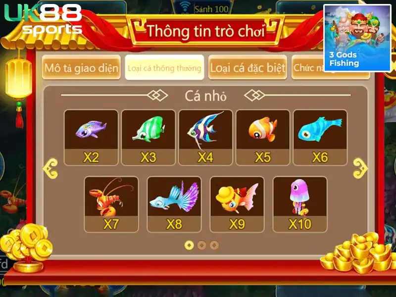 Biểu tượng và thanh chức năng game bắn cá đổi thưởng Biểu tượng và thanh chức năng game bắn cá đổi thưởng