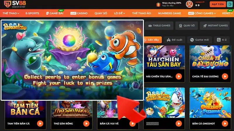 Bắn cá Paradise hỗ trợ game thủ nhiệt tình Bắn cá Paradise hỗ trợ game thủ nhiệt tình