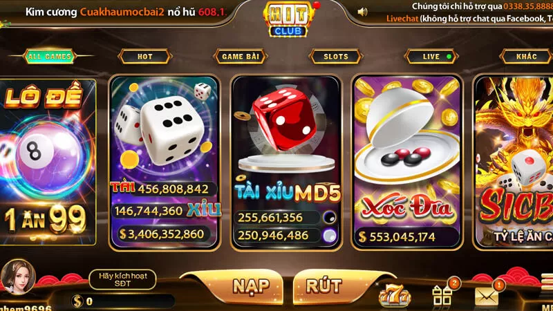 Các trò chơi casino tại cổng game Hitclub đa dạng Các trò chơi casino tại cổng game Hitclub đa dạng